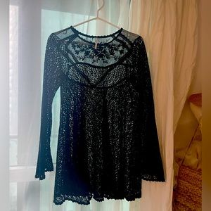 Beautiful lace Free People dress XS but runs a little large